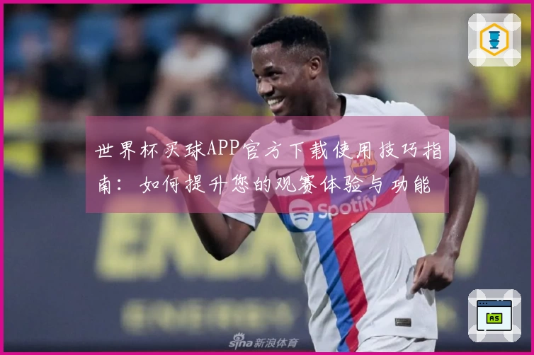 世界杯买球APP官方下载使用技巧指南:如何提升您的观赛体验与功能利用
